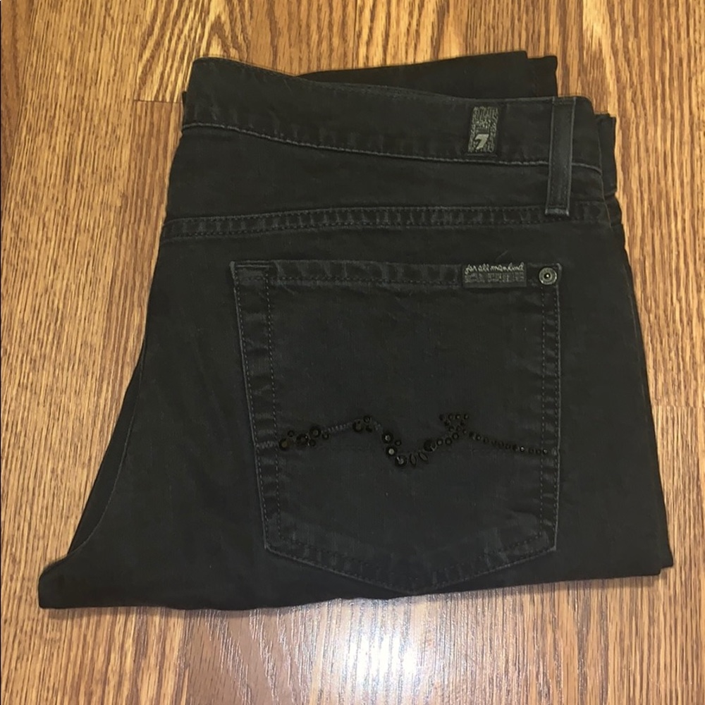 7 for all mankind black jeans